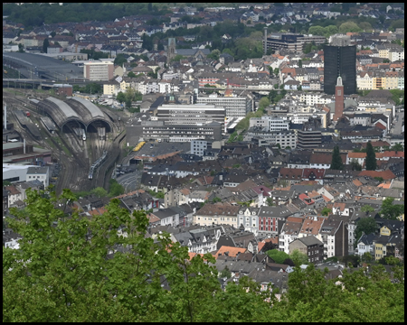 Stadt Hagen vom Eugen-Richter-Turm gesehen