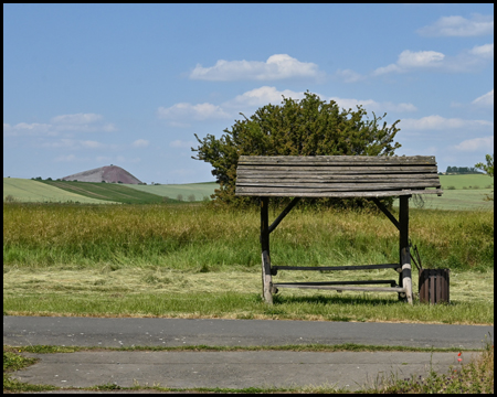 Rastplatz mit Haldenblick