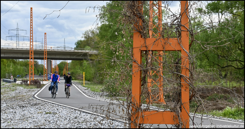 Radweg durch den AktivLinearPark in Recklinghausen und Herten