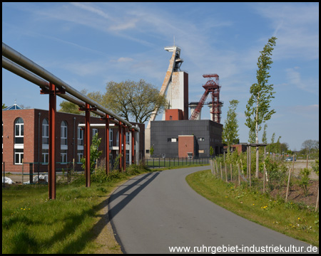 Hier verlässt die "Allee des Wandels" das Zechengelände