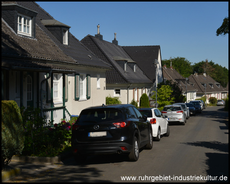 Straßenzug in der Siedlung Altenhof II in Essen