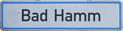 Schild Bad Hamm
