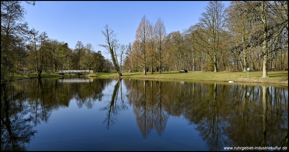 Teich im Kurpark von Bad Hamm