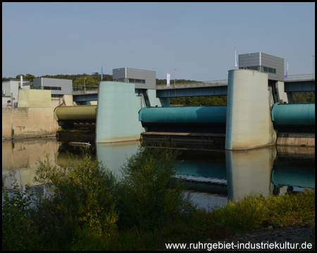 Stauwehr am Baldeneysee in Werden