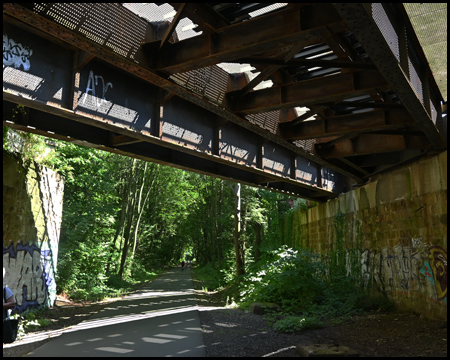 Brücke der S-Bahn über den Bananenweg