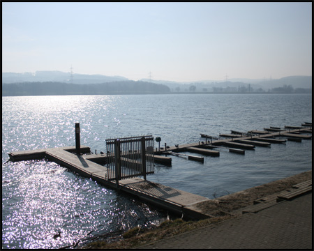 Der Kemnader See, einer von den sechs Ruhrstauseen