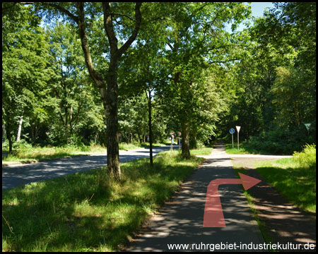 Hier geht´s rechts auf die Zielgerade