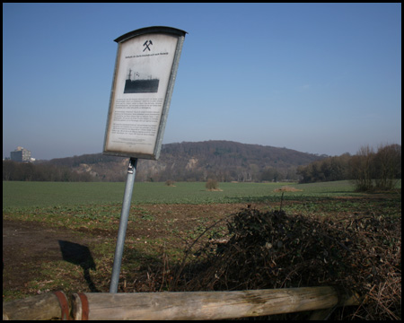 Informationstafel zur Seilbahn der Zeche Klosterbusch