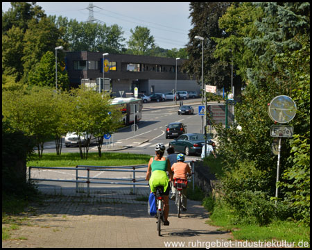 Streckenende und Ziel des Wanderwegs kurz vorm Bahnhof