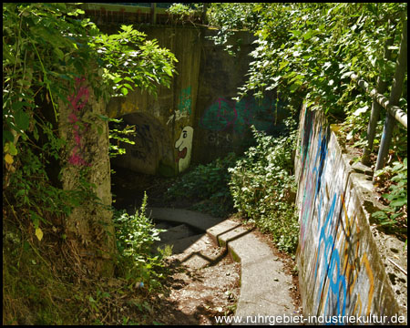 Tunnel unter der Eisenbahnstrecke