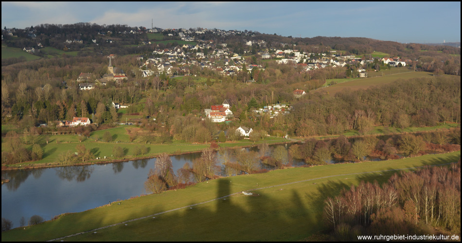 Winterblick auf die Ruhr bei Stiepel