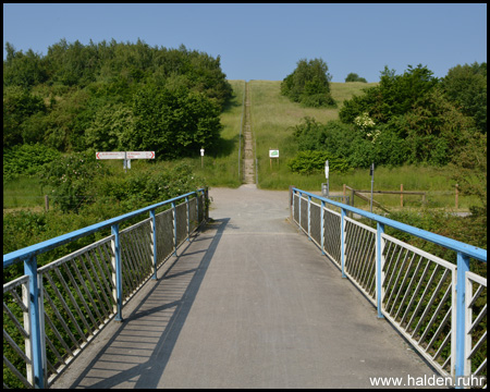 Brücke mit Treppe und Rampe auf den Deusenberg