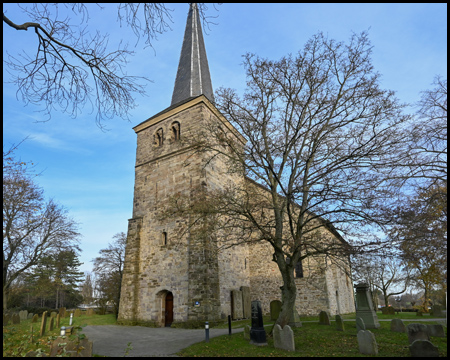Dorfkirche Stiepel von der Westseite