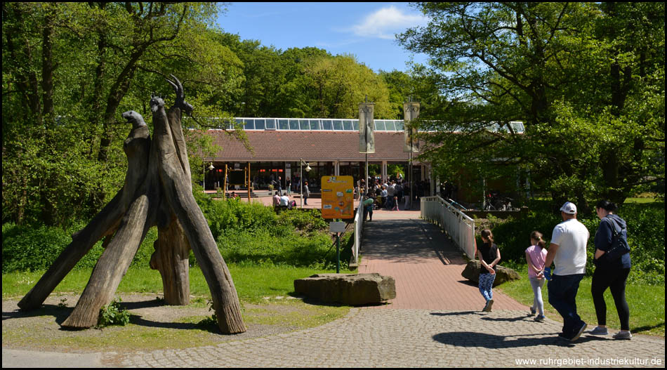 Eingangsbereich des Dortmunder Zoos (Haupteingang)