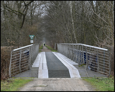 Bahntrassenradweg im Emscherbruch