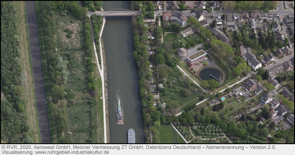 Luftbild vom Emscher Klärpark in Oberhausen (Kläranlage Läppkes Mühlenbach)