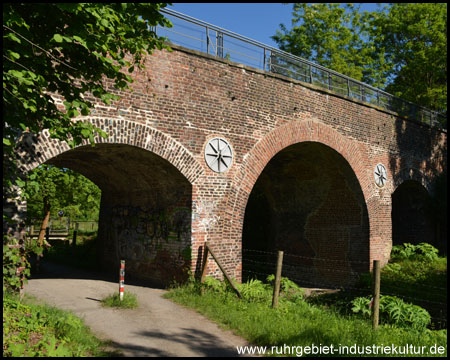 Feldchenbahnbrücke der Güterbahn zur Zeche Schürbank & Charlottenburg