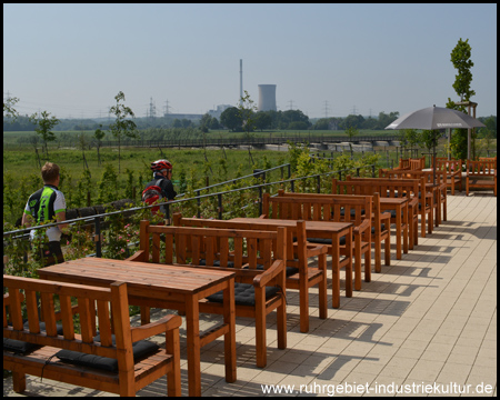 Terrasse auf dem Hof Emschertal