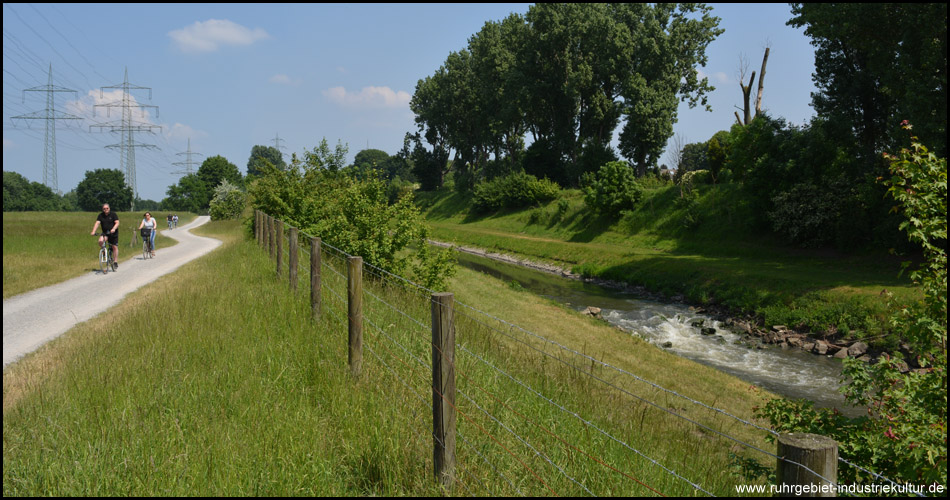 Auch einen kleinen "Wasserfall" findet man im Flusslauf. Hier kommt Sauerstoff ins Wasser.