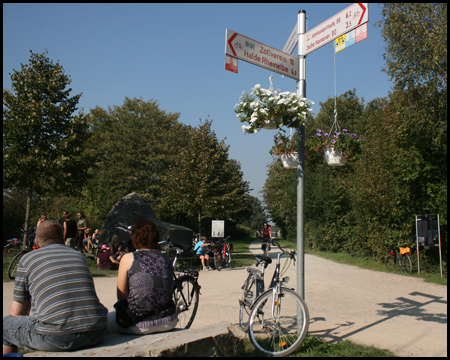 Rastmöglichkeit am Abzweig Emscher-Park-Radweg