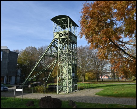 Fördergerüst der Grube Lüderich am Naturmuseum Dortmund