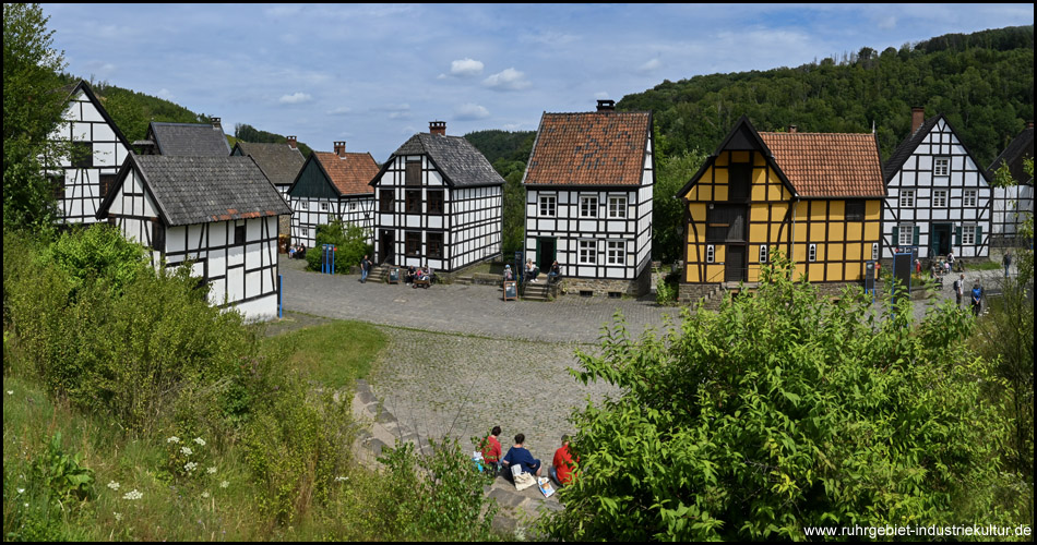 Blick aufs Dorf im Freilichtmuseum Hagen