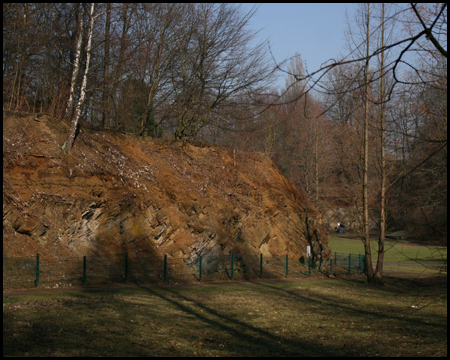 Gesteinsschichten aus der Kreidezeit am Südwestrand