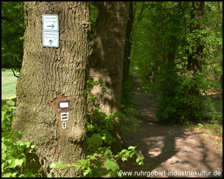 Beschilderung von Geopfad und zum Geostop