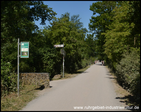 Abzweig der Wasserroute zum Halbachhammer (Blick zurück)