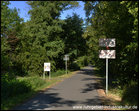 Asphaltierter Abschnitt zwischen Altenhof und Steele