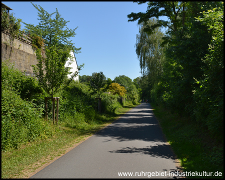 Die letzten Meter auf dem Grugaweg