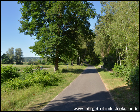 Getrennter Rad- und Fußweg im Bereich Steele (Blick zurück)