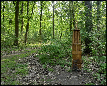 Geleucht aus Holz in der Haard