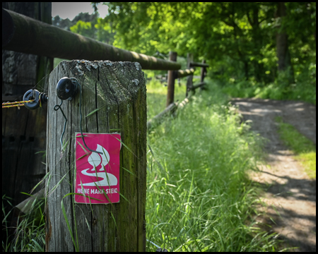 Wegemarkierung Hohe-Mark-Steig