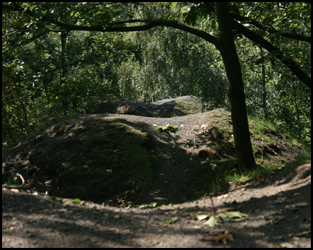 Spitzkegelhalde der Zeche Dorstfeld am Rande des Revierparks