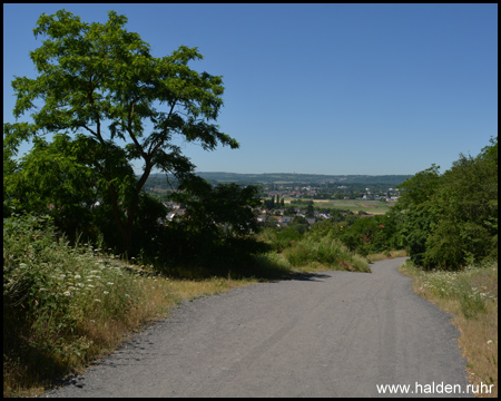 Aufstieg auf die Halde Ensdorf / Duhamel