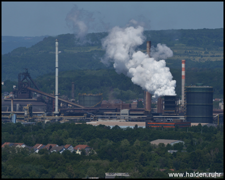 Blick auf die Dillinger Hüttenwerke