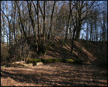 Auffallende künstliche Vollform: vermutete Bergehalde