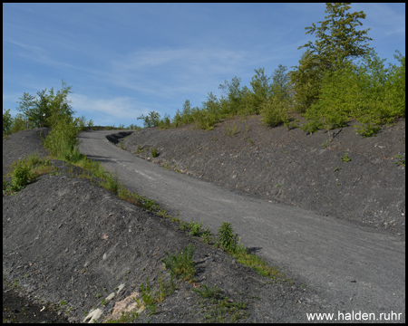 Aufstieg zur Halde Göttelborn in Quierschied