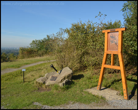 Presslufthammer am Kreuzweg der Halde Haniel: Station X