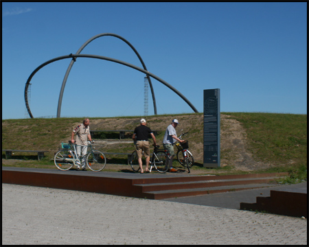 Oben auf dem Gipfel der Großhalde