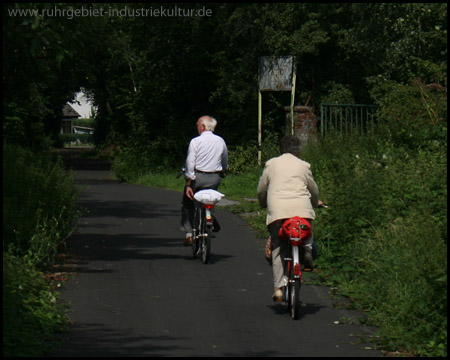 Die Zechenbahntrasse ist heute Radweg