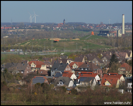 Der Lippepark auf dem Gelände von Schacht Franz