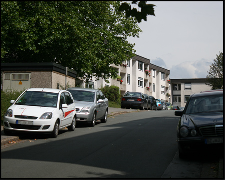 Merkliches Gefälle zum Rande der Siedlung hin