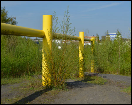 Zugang zur Halde von der Umgehungsstraße