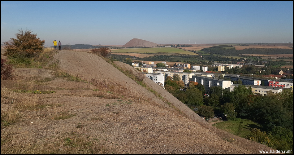 Aussicht vom Gipfel der Halde in Eisleben