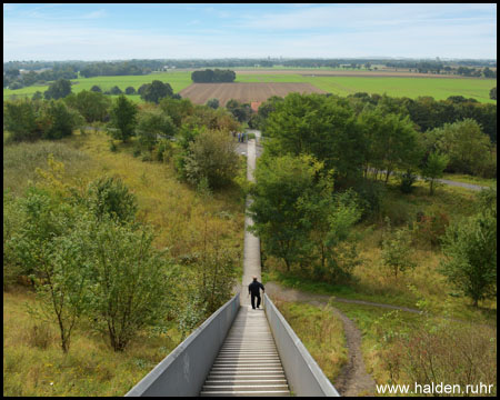 Die Himmelstreppe bildet eine schnurgerade Achse