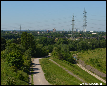 Rückblick auf den Zugang und nach Gelsenkirchen und Essen