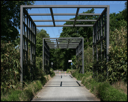 Rechts hinter der Wanner Straße liegt Halde Recklinghausen