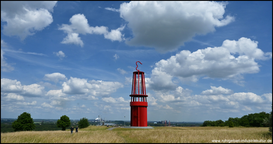 Die Grubenlampe auf der Halde Rheinpreußen in Moers